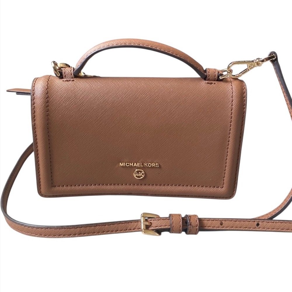 Michael Kors Jet Set Small Crossgrain Leather Smartphone Crossbody - Picture 5 of 16